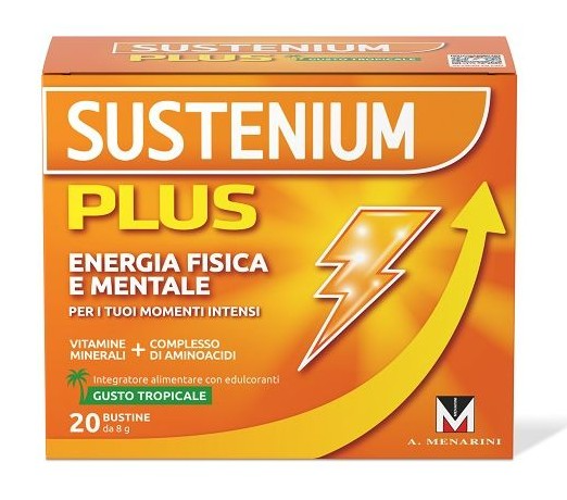 Sustenium Plus gusto Tropicale Contro La Stanchezza Fisica 20 Bustine
